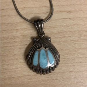 Larimar Seashell Necklace